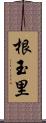 根玉里 Scroll