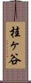 桂ヶ谷 Scroll