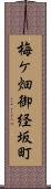 梅ケ畑御経坂町 Scroll