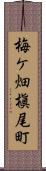 梅ケ畑槇尾町 Scroll