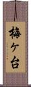 梅ヶ台 Scroll