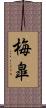 梅皐 Scroll