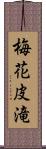 梅花皮滝 Scroll