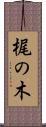 梶の木 Scroll