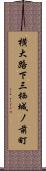 横大路下三栖城ノ前町 Scroll