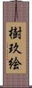 樹玖絵 Scroll