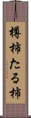 樽柿 Scroll