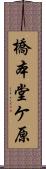 橋本堂ケ原 Scroll