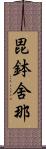 毘鉢舍那 Scroll