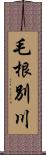 毛根別川 Scroll