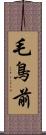 毛鳥前 Scroll