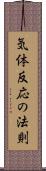 気体反応の法則 Scroll