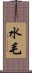 水毛 Scroll