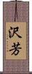 沢芳 Scroll