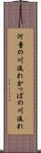 河童の川流れ Scroll
