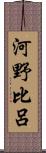 河野比呂 Scroll