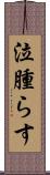 泣腫らす Scroll