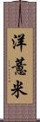 洋薏米 Scroll