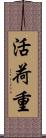 活荷重 Scroll