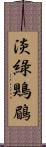 淡綠鶪鶥 Scroll