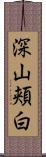 深山頬白 Scroll