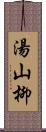 湯山柳 Scroll