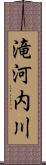 滝河内川 Scroll