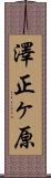 澤正ヶ原 Scroll