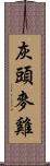 灰頭麥雞 Scroll