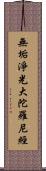 無垢淨光大陀羅尼經 Scroll