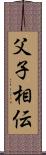 父子相伝 Scroll