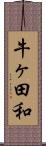 牛ヶ田和 Scroll