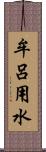 牟呂用水 Scroll