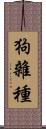 狗雜種 Scroll