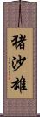 猪沙雄 Scroll