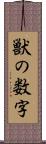 獣の数字 Scroll