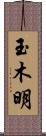 玉木明 Scroll