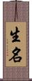 生名 Scroll