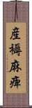 産褥麻痺 Scroll