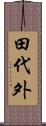 田代外 Scroll