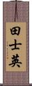 田士英 Scroll