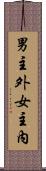 男主外，女主內 Scroll