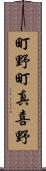 町野町真喜野 Scroll