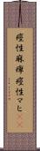 痙性麻痺 Scroll