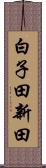 白子田新田 Scroll