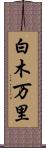白木万里 Scroll