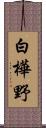 白樺野 Scroll