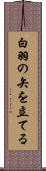 白羽の矢を立てる Scroll