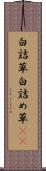 白詰草 Scroll