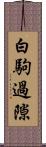 白駒過隙 Scroll